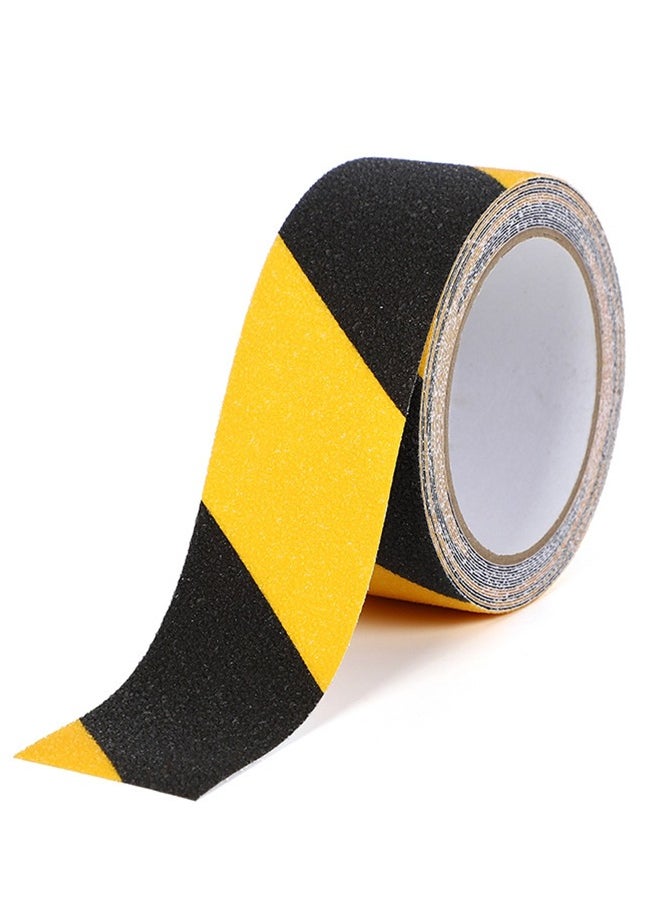 Generic - Grip Tape - Heavy Duty Anti Slip Tape for Stairs Outdoor/Indoor Waterproof 5M Long 5CM Wide Each Roll Safety Non Slip Skid Roll for Stair Steps Ramp Traction Tread Staircases Adhesive Strips-Black&Yellow - Image 1