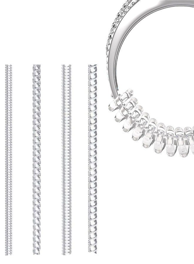 Silicone Ring Size Adjuster Set of 4 Pieces of Different Sizes - Clear - Image 1