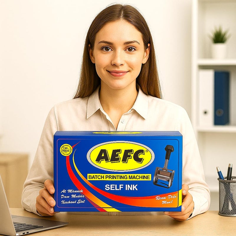 ACGL AEFC 2MM Manual Batch Coding Machine | 50–500 Gram Packing Compatible | Heavy-Duty Steel Body, Super Fast Hand Printer, Hard Rubber Fonts | MRP, Date & Batch Printing - Image 1