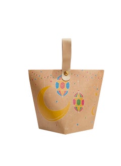 Generic 12pcs 10*10*11cm Ramadan candy gift boxes Eid Mubarak Ramadan Kareem Eid Al-adha party decorations cookie biscuit treat bags Muslim Islamic festival party supplies  - Image 2