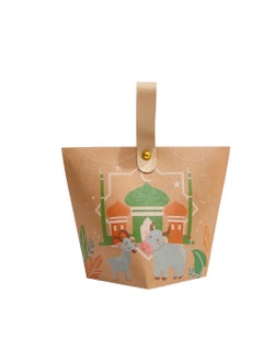Generic 12pcs 10*10*11cm Ramadan candy gift boxes Eid Mubarak Ramadan Kareem Eid Al-adha party decorations cookie biscuit treat bags Muslim Islamic festival party supplies  - Image 5