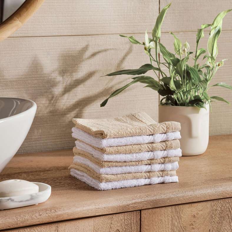 Pan Home Essential Fingertip Towel Set - Beige - Image 3