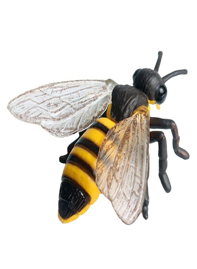 JOKFEICE Realistic Animal Figures Honeybee Figurines Insect Toy, Science Project, Cake Topper, Early Educational Toys Birthday for Toddlers Kids Age 3 4 5 - Image 1