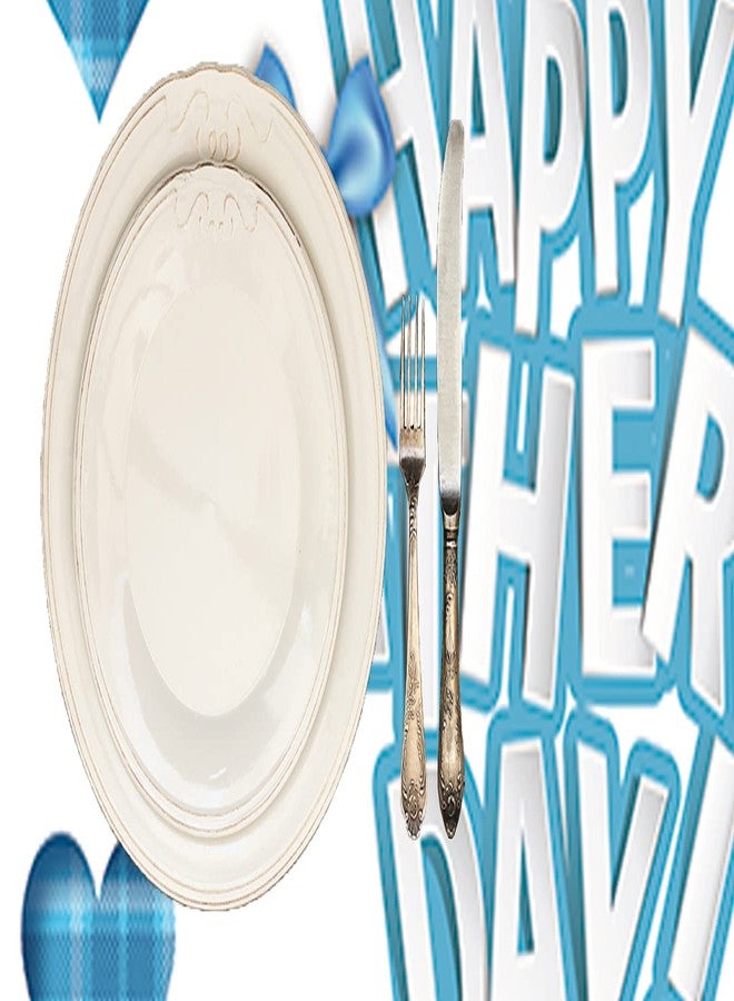 CupaPlay Happy Father's Day Party Table Runner - Fathers Day Party Decoration Tablecloth Home Decor Best Dad Ever Party Supplies Table Cloth(12 x 72 Inch) - Image 3