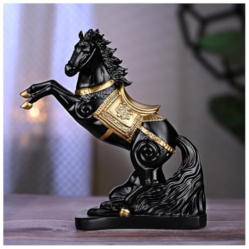 Artarium Vastu Feng Shui Horse Statue for Home Decoration, Feng Shui Horse for Gift Showpiece Vastu Good Luck Idol 9 Inch Pack of 1 (Black) - Image 2