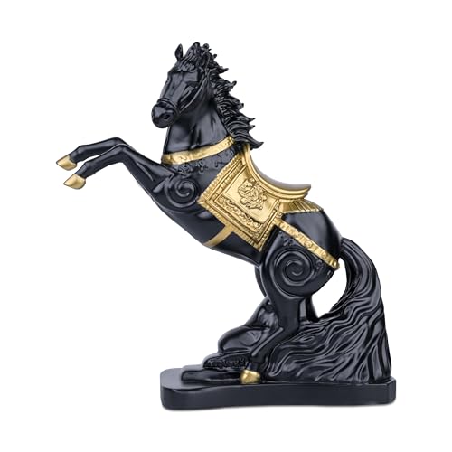 Artarium Vastu Feng Shui Horse Statue for Home Decoration, Feng Shui Horse for Gift Showpiece Vastu Good Luck Idol 9 Inch Pack of 1 (Black) - Image 1