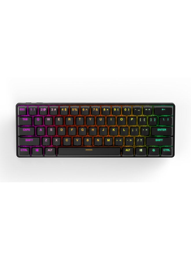 SteelSeries Apex Pro Mini Wireless Mechanical Gaming Keyboard – World’s Fastest Keyboard – Adjustable Actuation – Compact 60% Form Factor – RGB – PBT Keycaps – Bluetooth 5.0 – 2.4GHz – USB-C - Image 3