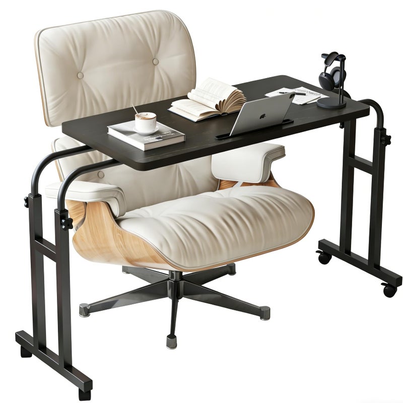 TigerDad Mobile Over The Bed Recliner Table - Adjustable Height & Length, Stable Laptop Tray Chair Table with Wheels for Kids & Adults - Image 1