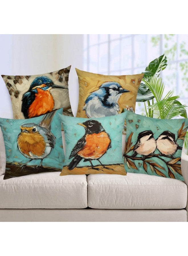 AEROHAVEN Decorative Hand Made Velvet Throw/Pillow Cushion Covers - CC-38, Set of 5 (Multicolor, 24 X 24 Inch) - Image 2