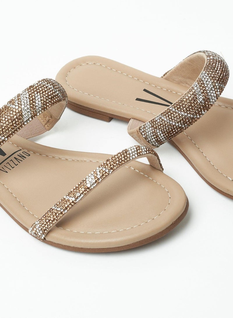 VIZZANO Flat Sandals for Women – Stylish Ladies Flat Sandals & Comfortable Flat Slippers - Image 4