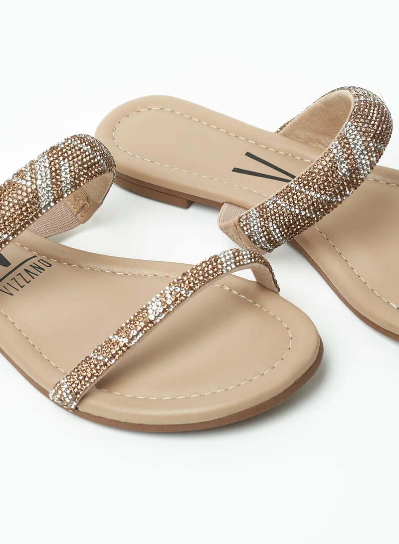 VIZZANO Flat Sandals for Women – Stylish Ladies Flat Sandals & Comfortable Flat Slippers
