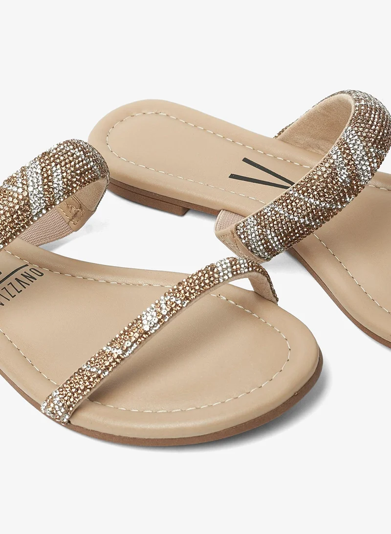 Vizzano Beige Flat Sandals for Women – Stylish Ladies Flat Sandals & Comfortable Flat Slippers for Women | Best Price UAE