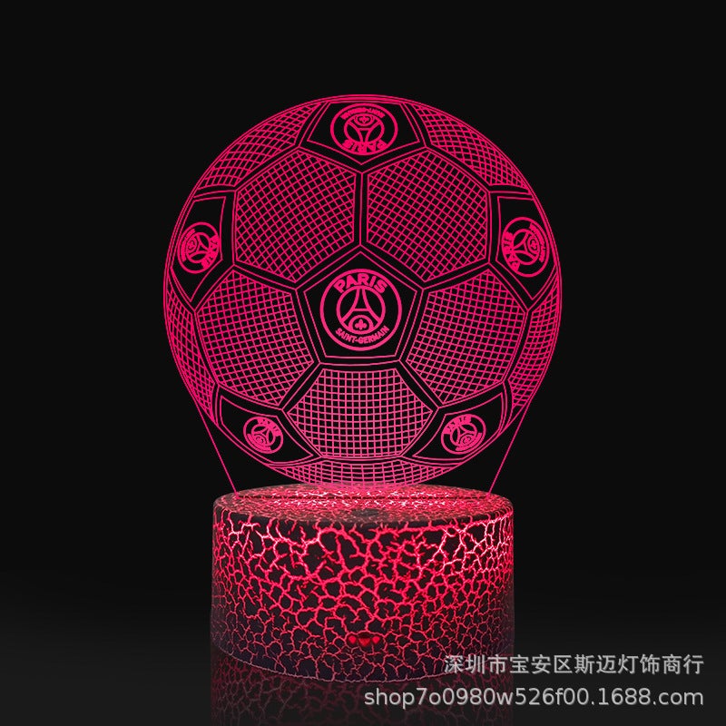 Football Night Light Export Led Creative 3D Acrylic Battery Colorful Touch Remote Control Desk Lamp - Image 1