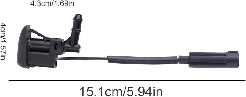 Adjustable Angle Windshield Wiper Fluid Nozzle for PC Build E46 E89 316i 320i 328i 325xi High Pressure Washer Nozzle - Image 4