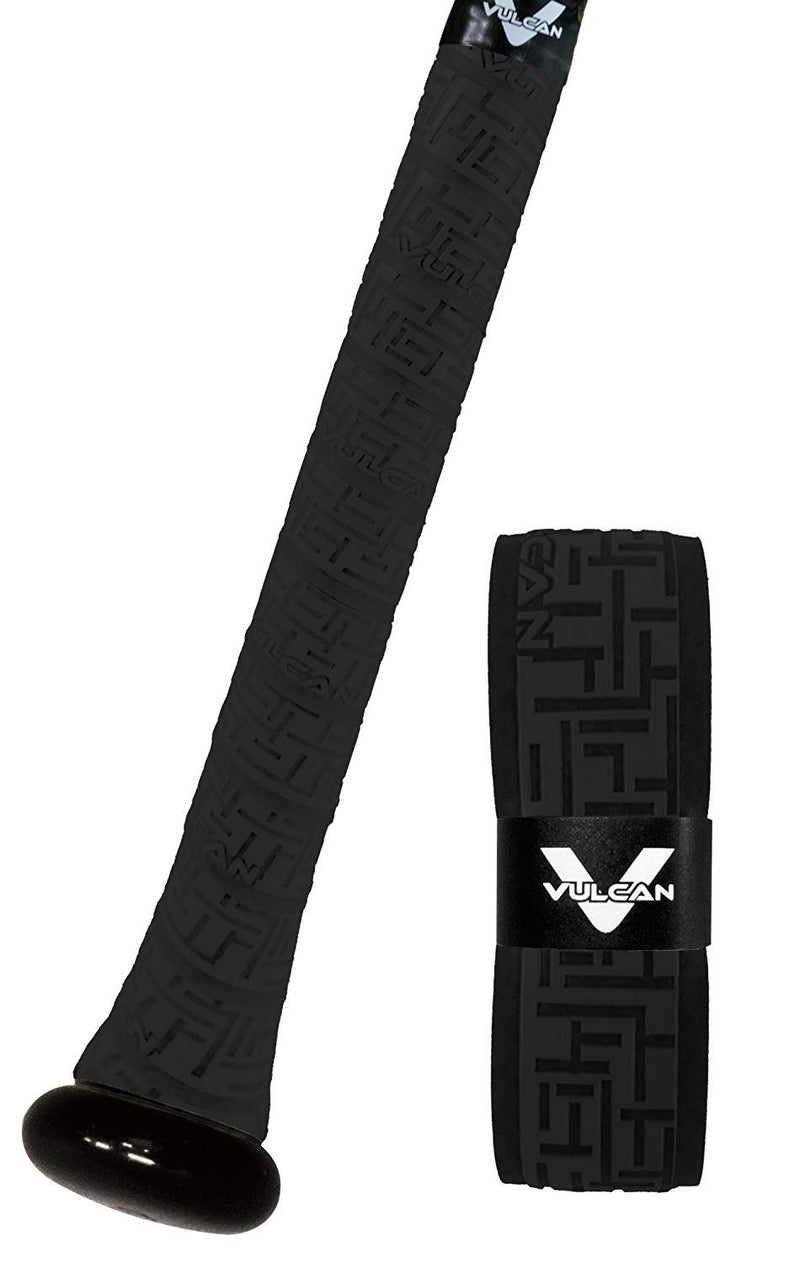 Vulcan | 1.00mm Bat Grip | Baseball/Softball | Black - Image 1