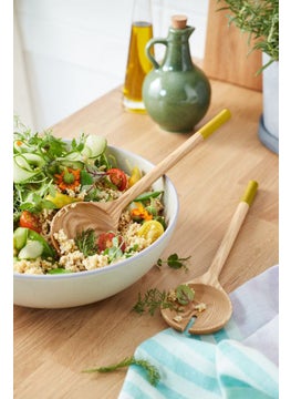 Tchibo 2 Pieces Salad Cutlery, Natural  - Image 1