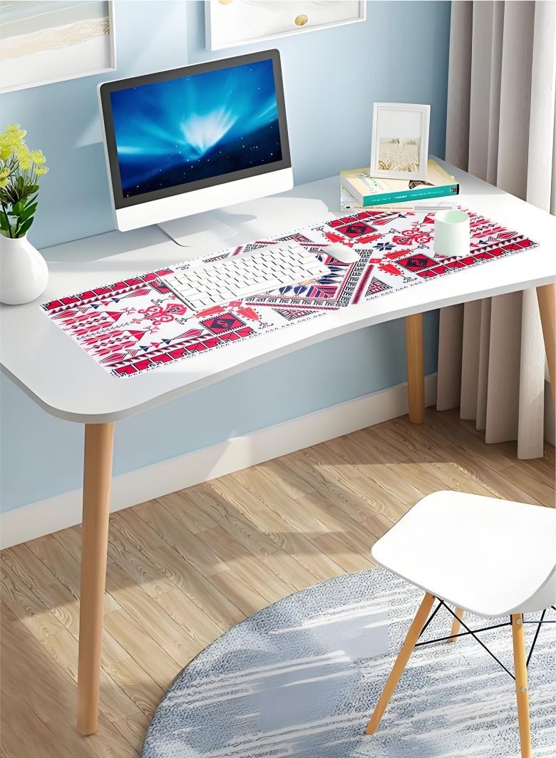 YEADMAL Large Gaming Mousepad for Keyboard and Mouse with Anti-Slip Rubber Base,Desk Mouse Pad for Gamer, Office & Home,Red  - Image 5