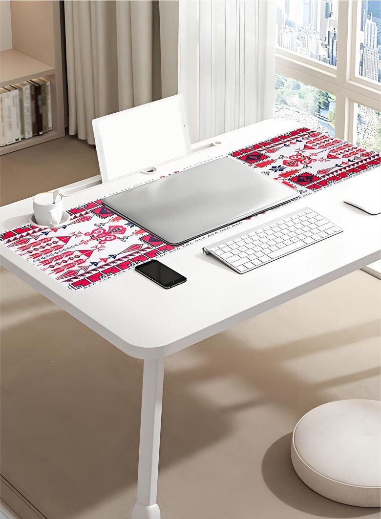 Large Gaming Mousepad for Keyboard and Mouse with Anti-Slip Rubber Base,Desk Mouse Pad for Gamer, Office & Home,Red