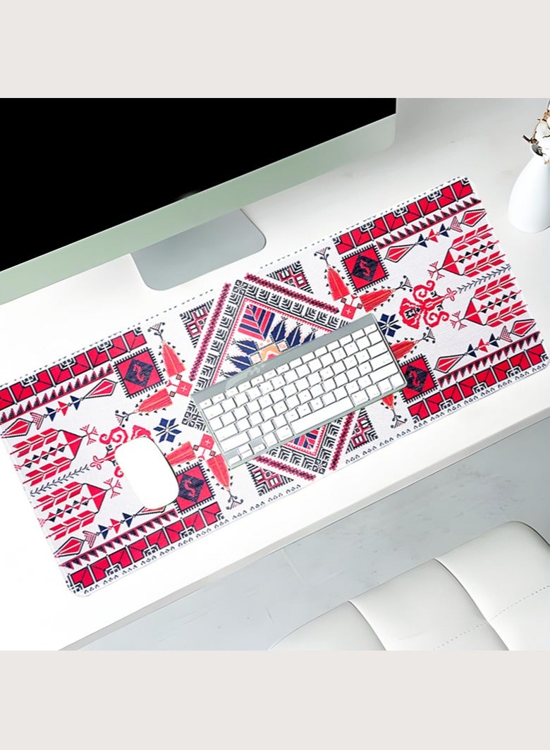 YEADMAL Large Gaming Mousepad for Keyboard and Mouse with Anti-Slip Rubber Base,Desk Mouse Pad for Gamer, Office & Home,Red  - Image 1