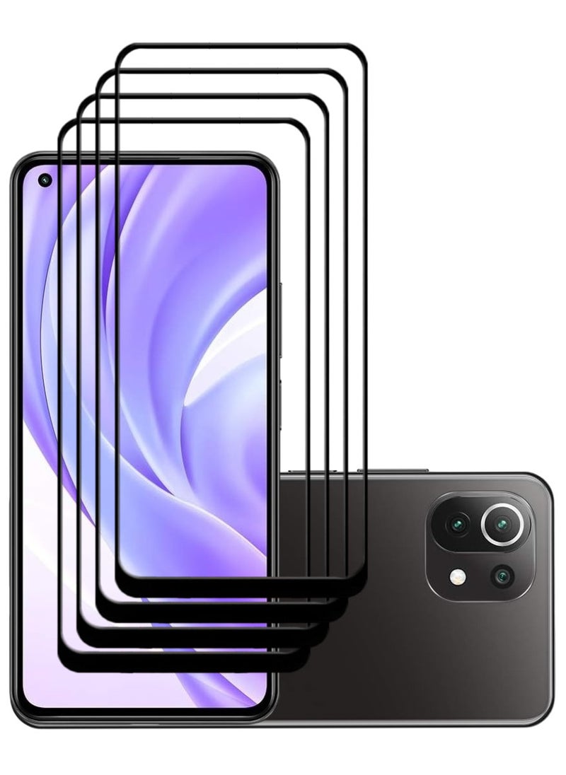 ACLIX 4 Pieces Antistatic ESD Dustproof Premium Quality High Definition Tempered Glass Screen Protector Designed For Xiaomi Mi 11 Lite - Image 1