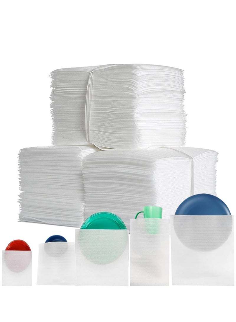 Generic 100 Pack Foam Packing Pouches, 5 Sizes Cushion Foam Wrap Sheets, Packaging Material for Dishes, Plates, Glass, Cups, Mugs, Moving Supplies for Packing Storage and Shipping.  - Image 1