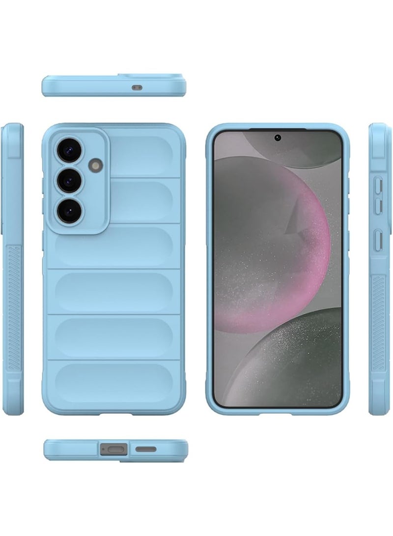 Premium Protection Back Silicone Case Compatible with Samsung Galaxy S25 Plus Magic Shield Shockproof Case with Camera Protection (Baby blue) - Image 2