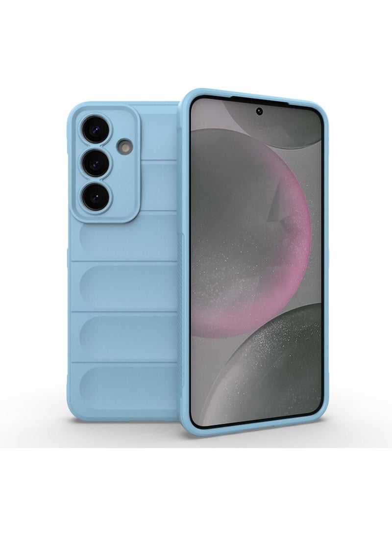 Premium Protection Back Silicone Case Compatible with Samsung Galaxy S25 Plus Magic Shield Shockproof Case with Camera Protection (Baby blue) - Image 1