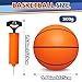 Amarlozn 9 Mini Basketball for Indoor Mini Basketball Hoop Replacement Basketballs Soft Ball for Inflatable Pool Pool Beach Sandbox Outdoor Sports Gift Pack for Toddler kids Adults 5 PCS with Pump - Image 4