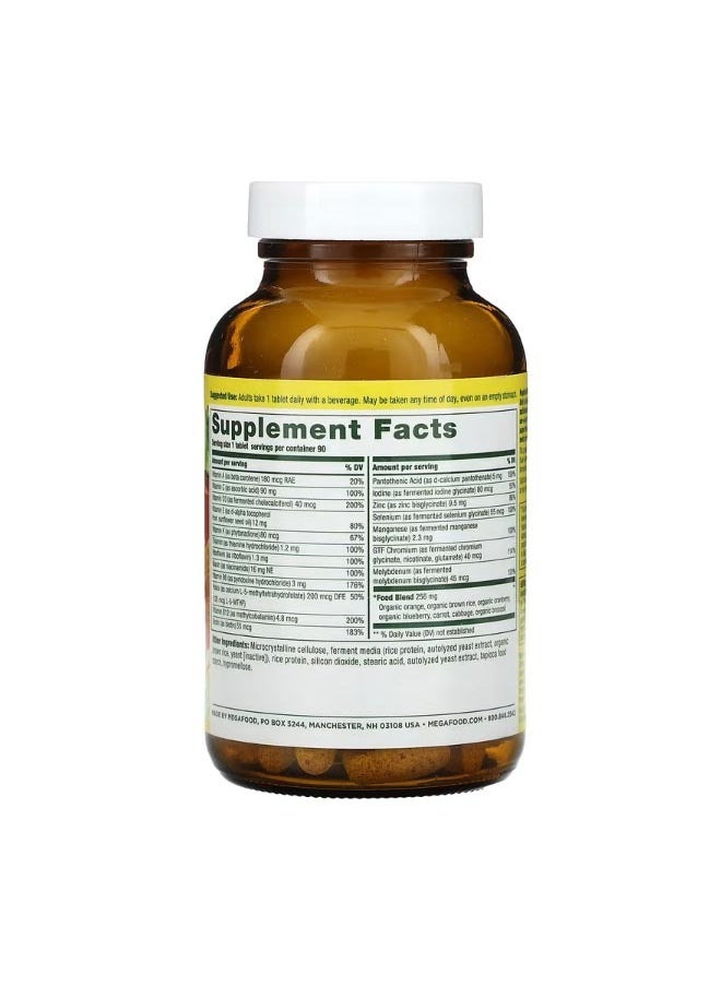 MegaFood Womens 55 One Daily Multivitamin 90 Tablets  - Image 2