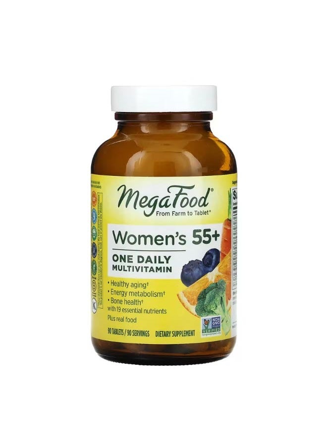 MegaFood Womens 55 One Daily Multivitamin 90 Tablets  - Image 1