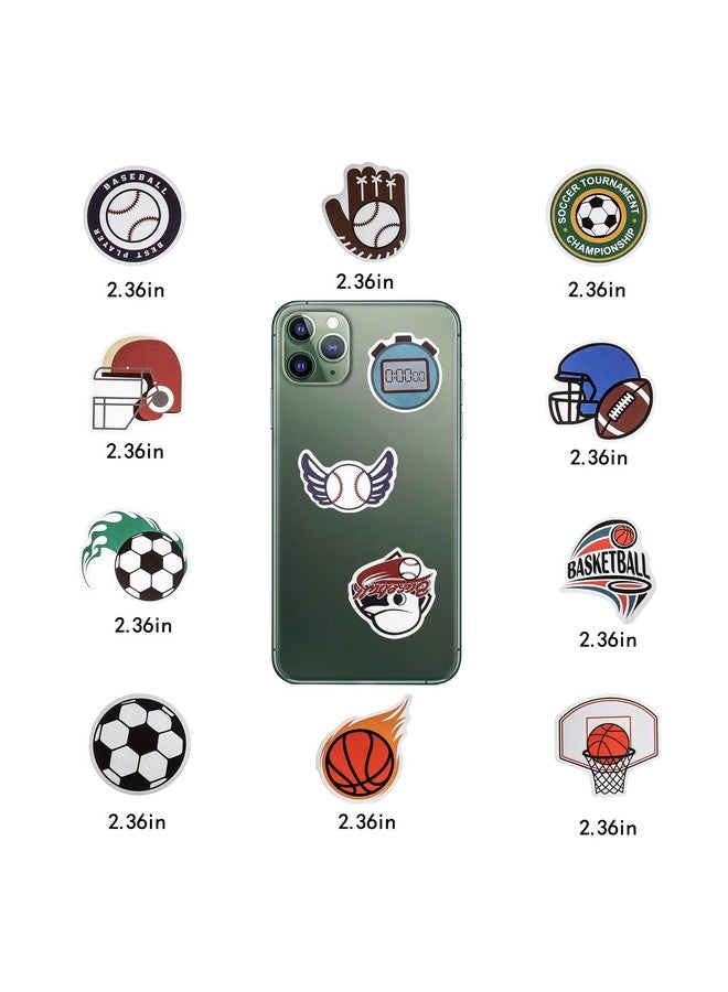 Cleverplay 100 Pack Sports Stickers, Sports Football Soccer Baseball Basketball Party Favors, Birthday Decorations - Image 4