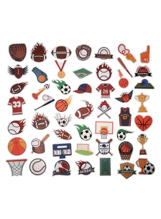Cleverplay 100 Pack Sports Stickers, Sports Football Soccer Baseball Basketball Party Favors, Birthday Decorations - Image 3
