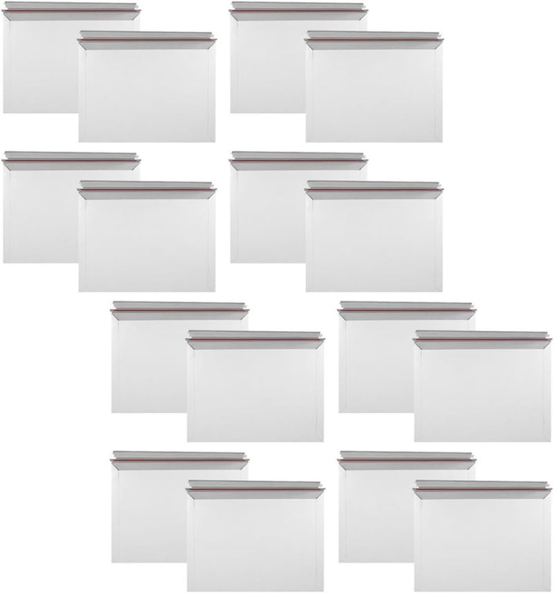 25pcs A5 Self Seal Mailing Envelopes 25x16.3cm Gray Cardboard Photo Document Mailers Stay Flat Paper Envelopes for Office Shipping - Image 1