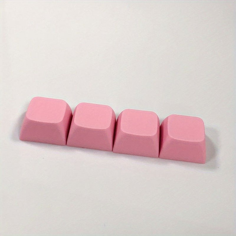 4 Pink Mechanical Keyboard Keycaps ABS Material Matte Finish Multi Color Design Compatible with Various Keyboard Types - Image 5