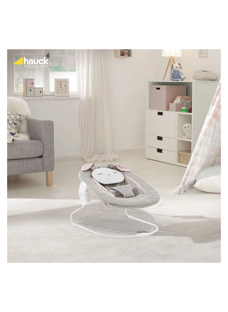 hauck Alpha Bouncer 661826 Baby Rocker High Chair Attachment 2 In 1 Can Be Used From Birth With Cushion Compatible With Alpha+ And Beta+ Powder Bunny - Beige