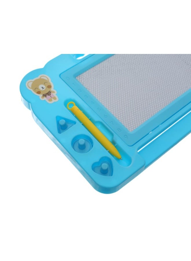 Plastic Magnetic Erasable Drawing And Writing Board With Creative Educational Operations Aiming To Teach Children All Mathematical Skills - Blue - Image 2