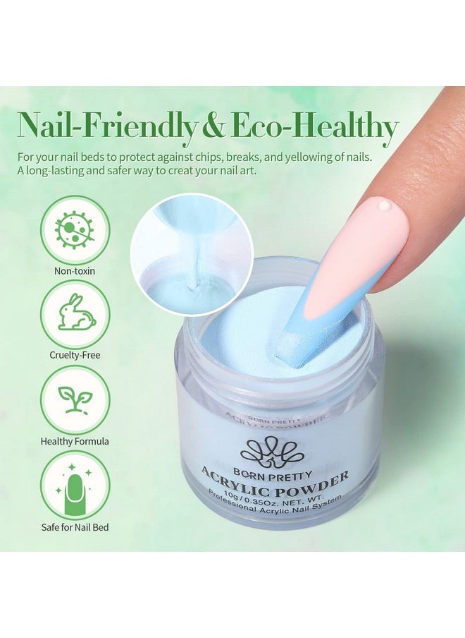 Born Pretty - BORN PRETTY Acrylic Powder Set 36 Colors Acrylic Nail Powder Nude Pink Blue Yellow Purple Red Glitter Professional Polymer 3D Acrylic Nail Art Kit for French Nail Extension All Seasons Nail Carving - Image 1