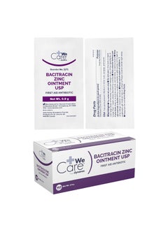 Dynarex Dynarex Bacitracin Zinc Ointment USP - Burn Cream and Antibiotic Ointment for Minor Cuts, Diaper Rashes, Wound Care and First Aid, 0.9g Packets - 1 Box of 144 Packets 