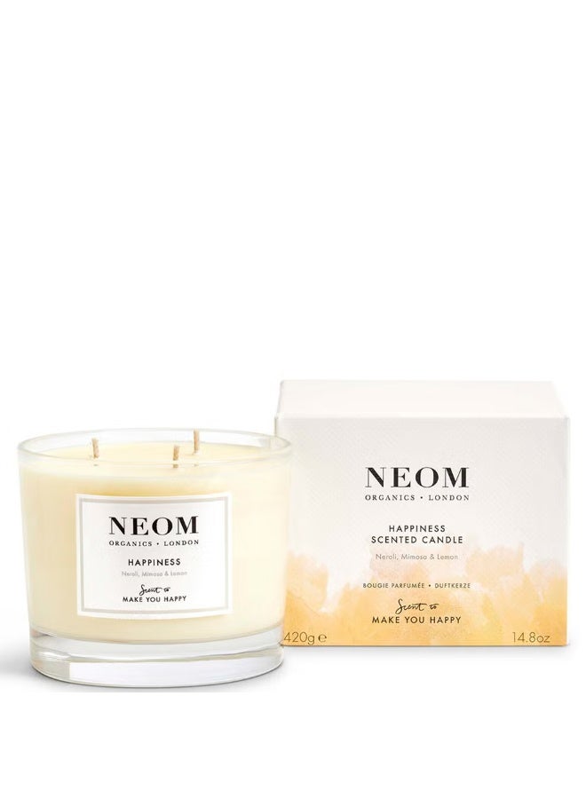 NEOM NEOM Happiness Scented 3 Wick Candle  - Image 1