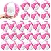 Lunmon 24 Pack 8 Inch Pink and White Inflatable Beach Balls Bulk PVC Beach Balls Blow up Water Games Toys for Kids Summer Swimming Pool Party Favors Hawaiian Tropical Theme Party Supplies - Image 3