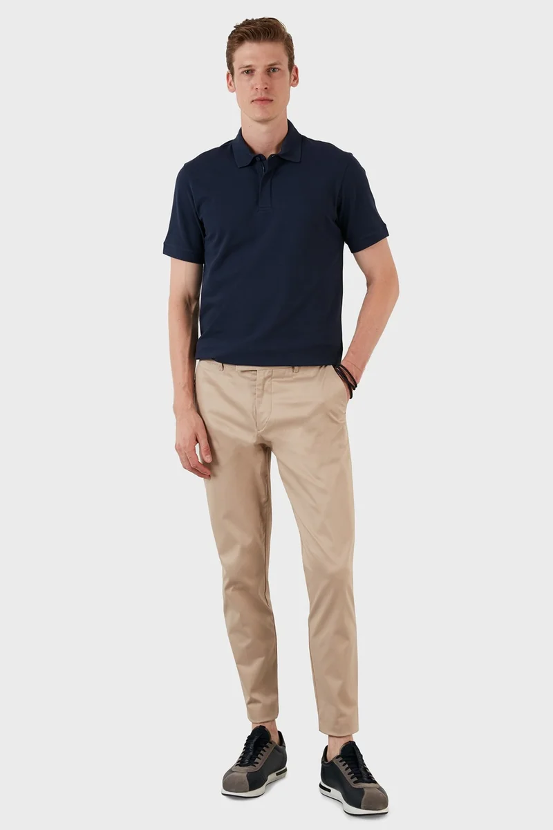 Exxe Cotton Regular Fit Button and Zipper Polo T Shirt Men's Polo EX601