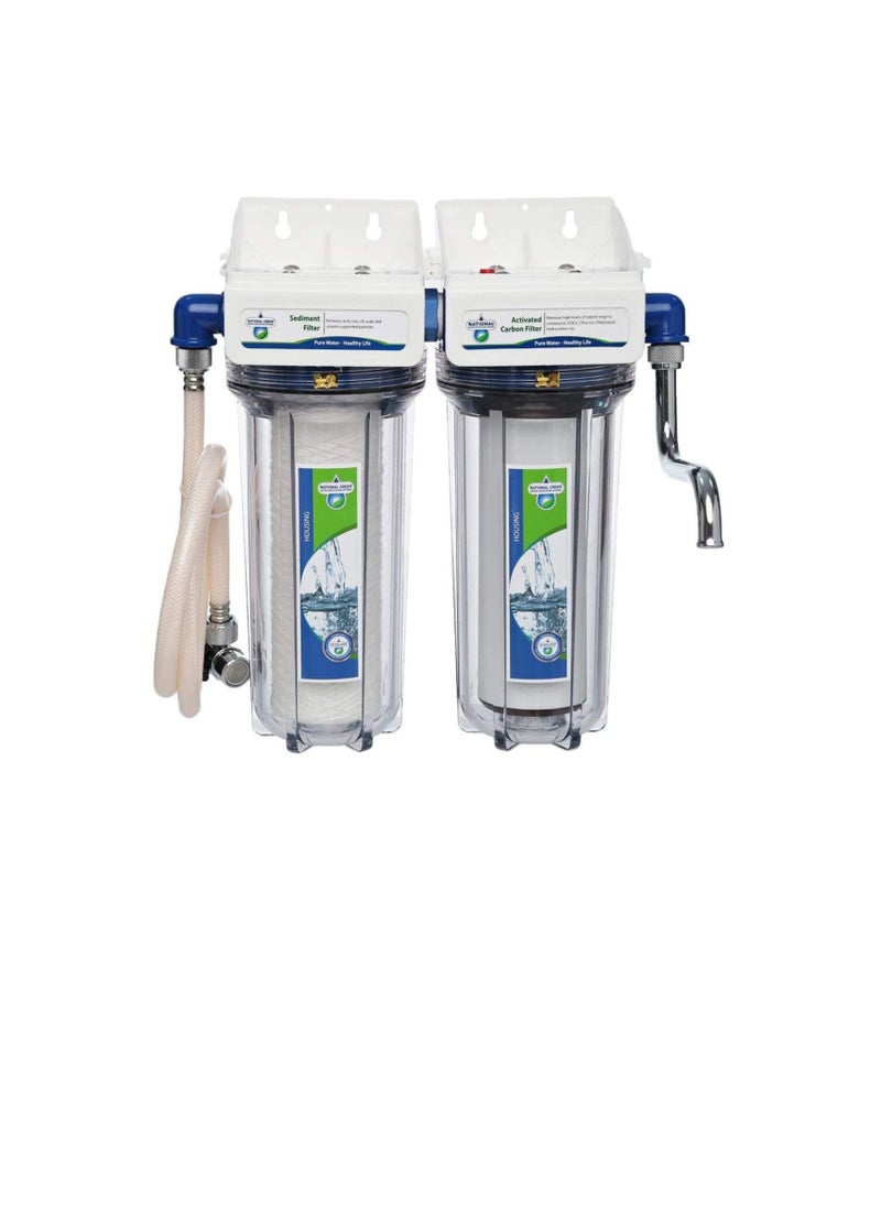 NATIONAL GREEN National Green Dual Water Purification System, Clear NDWPS-10R-SAN-WM-CH  - Image 1
