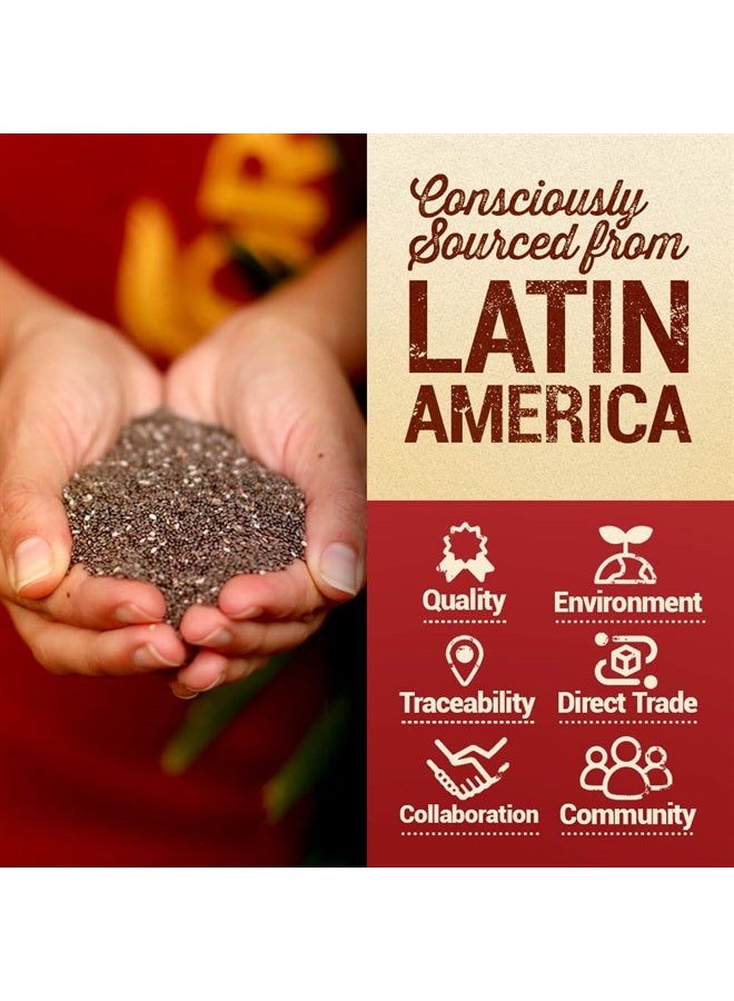 Mayorga بذور الشيا العضوية الخام، 3 رطل كيس قابل لإعادة الإغلاق | سوبر فود مع أوميغا 3 النباتية وبروتين نباتي | معتمد من وزارة الزراعة الأمريكية، خالي من الغلوتين، غير معدّل وراثيًا، تجارة مباشرة، كوشير | أضف إلى الإفطار، الشوفان والمزيد - Image 4