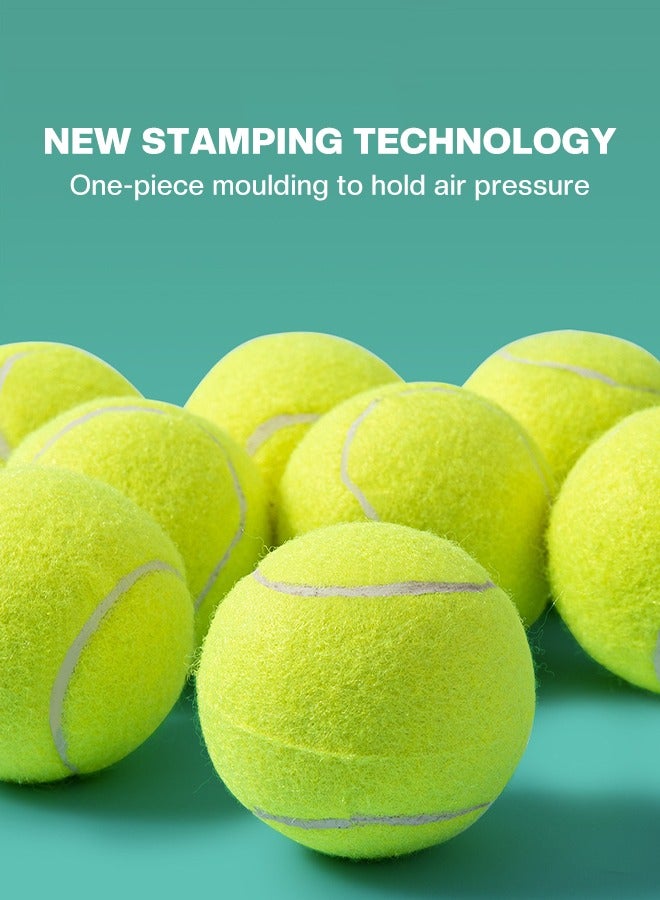 GROIC 6 Pack Tennis Balls Felt Pressurized Training Tennis Ball Highly Elasticity Practice Ball for Beginner, Youth Durable Training Balls Lessons, Exercise, Advanced Training - Image 3