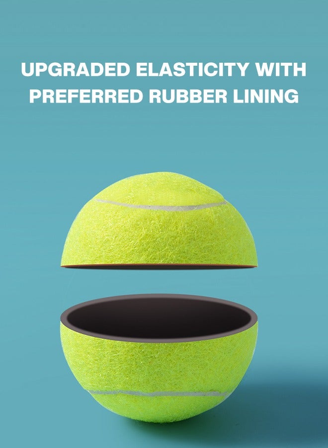 GROIC 6 Pack Tennis Balls Felt Pressurized Training Tennis Ball Highly Elasticity Practice Ball for Beginner, Youth Durable Training Balls Lessons, Exercise, Advanced Training - Image 5