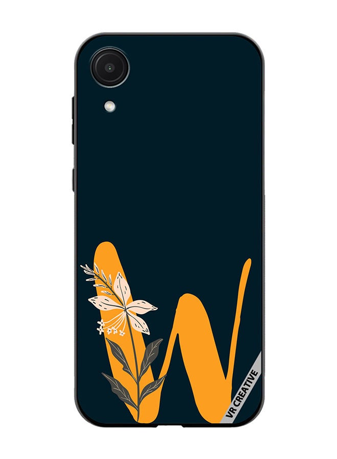 VR CREATIVE Protective Case Cover For Samsung Galaxy A03 Core Alphabet W Design Multicolour - Image 1