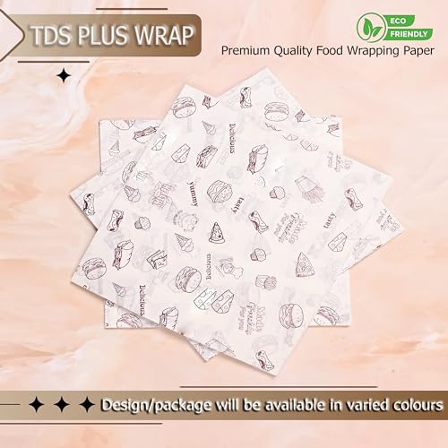 TDS Plus WRAP Food Wrap Brown PRT (100 Precut-Sheet) | 100% Microwave Safe up to 220�C | Biodegradable, 100% Food Safe | Wrap Sheets for chappti | Wrap Pre Cut Sheet's for Roti - Image 3