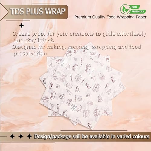 TDS Plus WRAP Food Wrap Brown PRT (100 Precut-Sheet) | 100% Microwave Safe up to 220�C | Biodegradable, 100% Food Safe | Wrap Sheets for chappti | Wrap Pre Cut Sheet's for Roti - Image 4