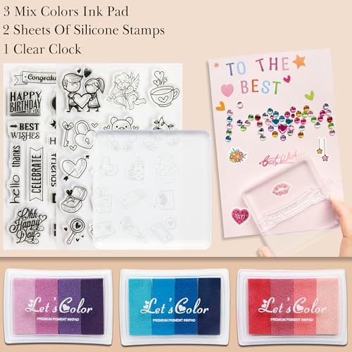 J6&H6 Card Making Kits For Creative people - 30 Blank Greeting Cards And Envelopes with Supplies and Stamp Set-Giftable DIY Greeting Card Set-Perfect for Birthdays Festive Celebrations Christmas Thank You - Image 4