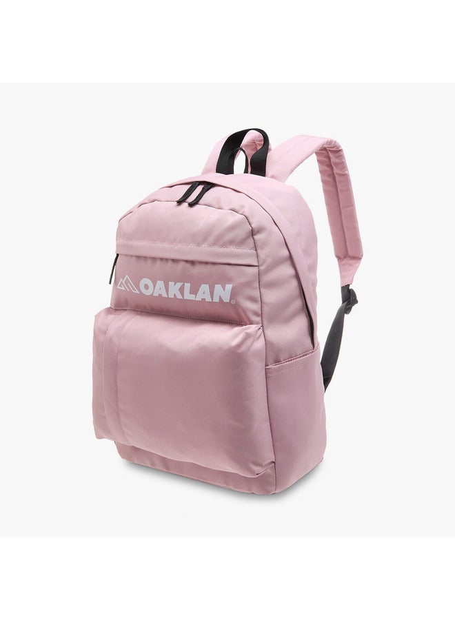 Oaklan by Shoexpress Girls Logo Print School Backpack with Pencil Pouch - 12x32x45 cm - Image 3